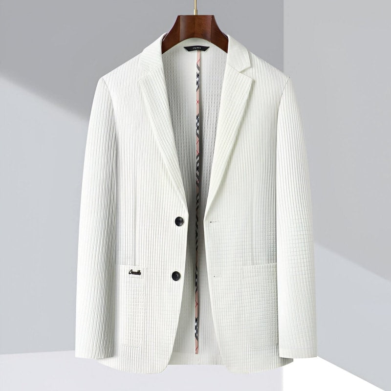 Hayes Pleated Single Breasted Blazer_1