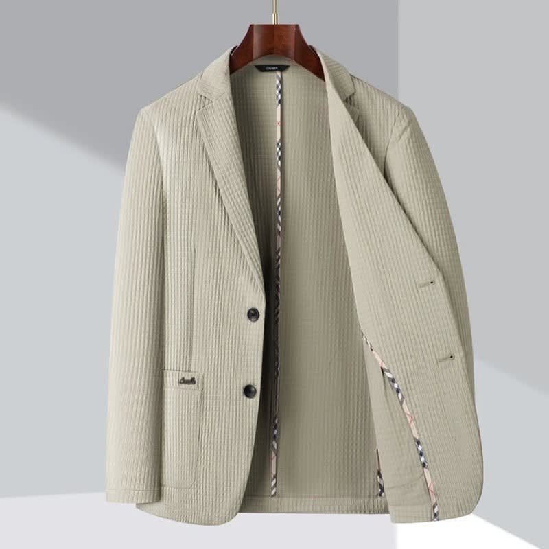 Hayes Pleated Single Breasted Blazer_3