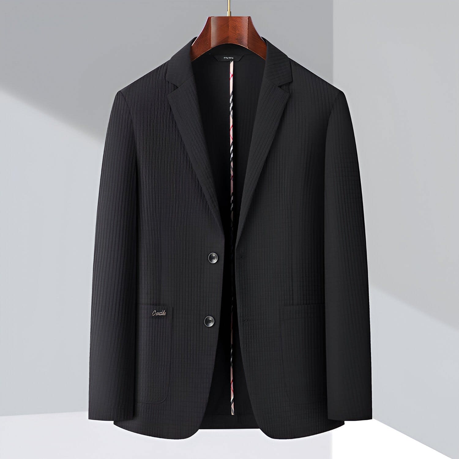 Hayes Pleated Single Breasted Blazer_6