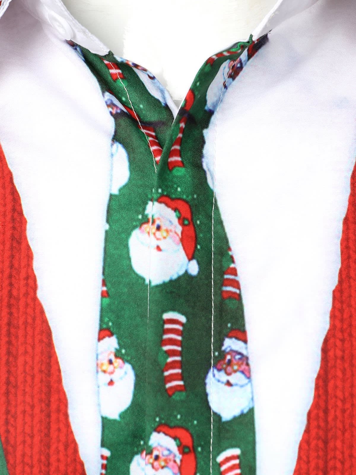 Nolan Gingerbread Print Ugly Christmas Shirt_3