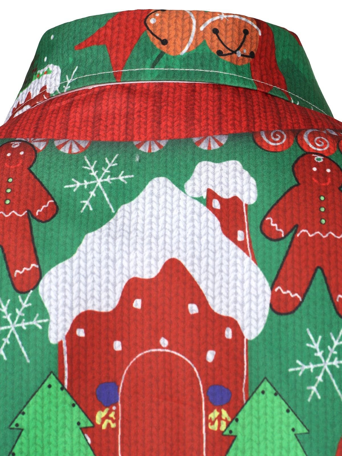 Nolan Gingerbread Print Ugly Christmas Shirt_6