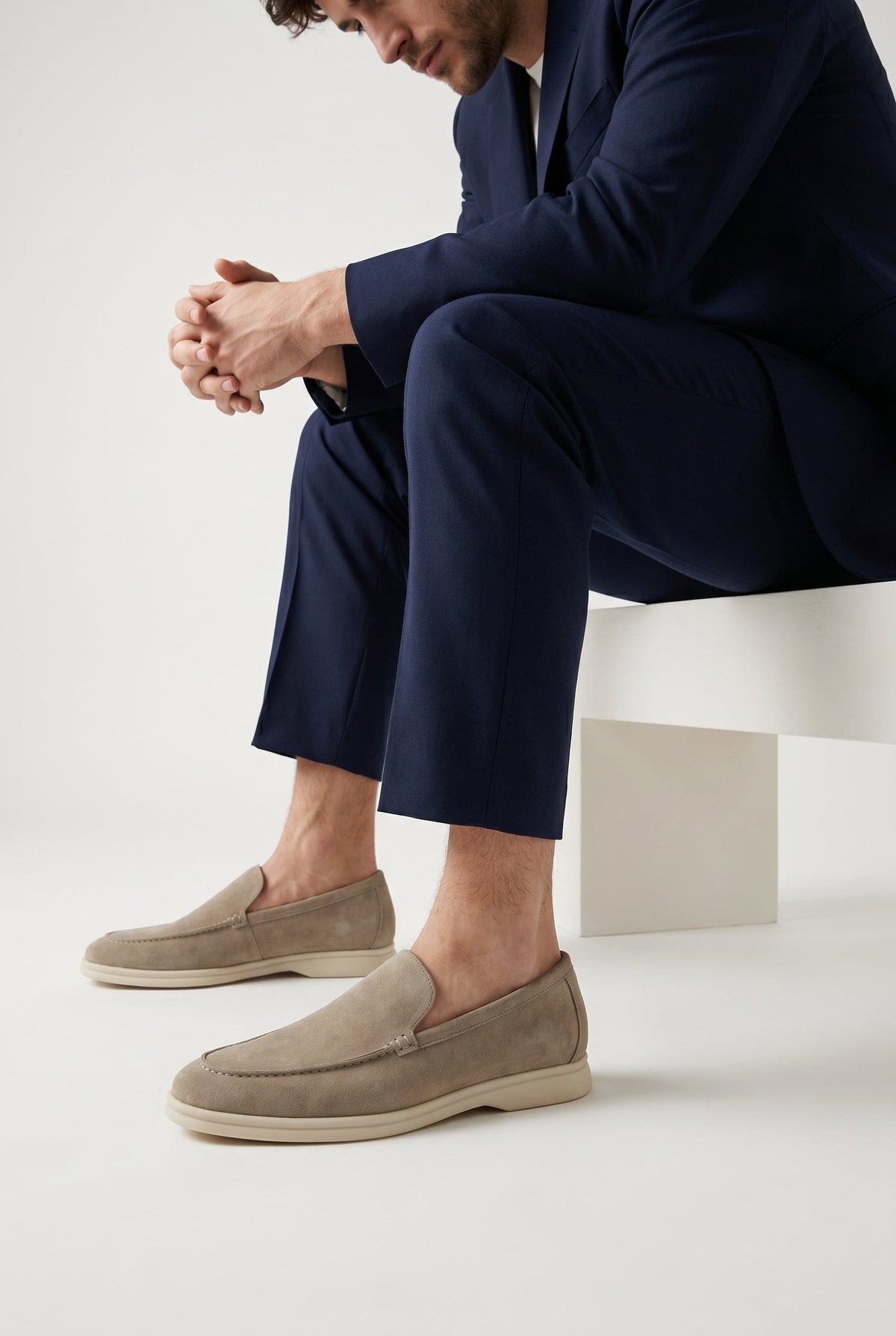 Ulysses Suede Slip On Loafers_2