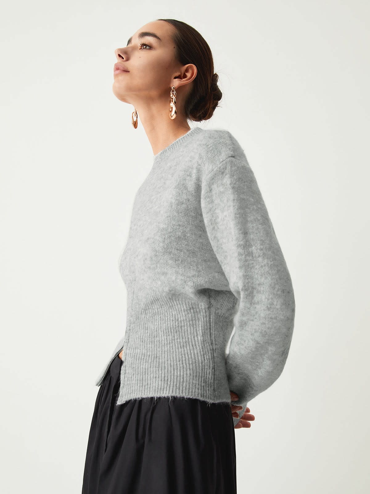 Astrid Cropped Zip Hem Sweater_4