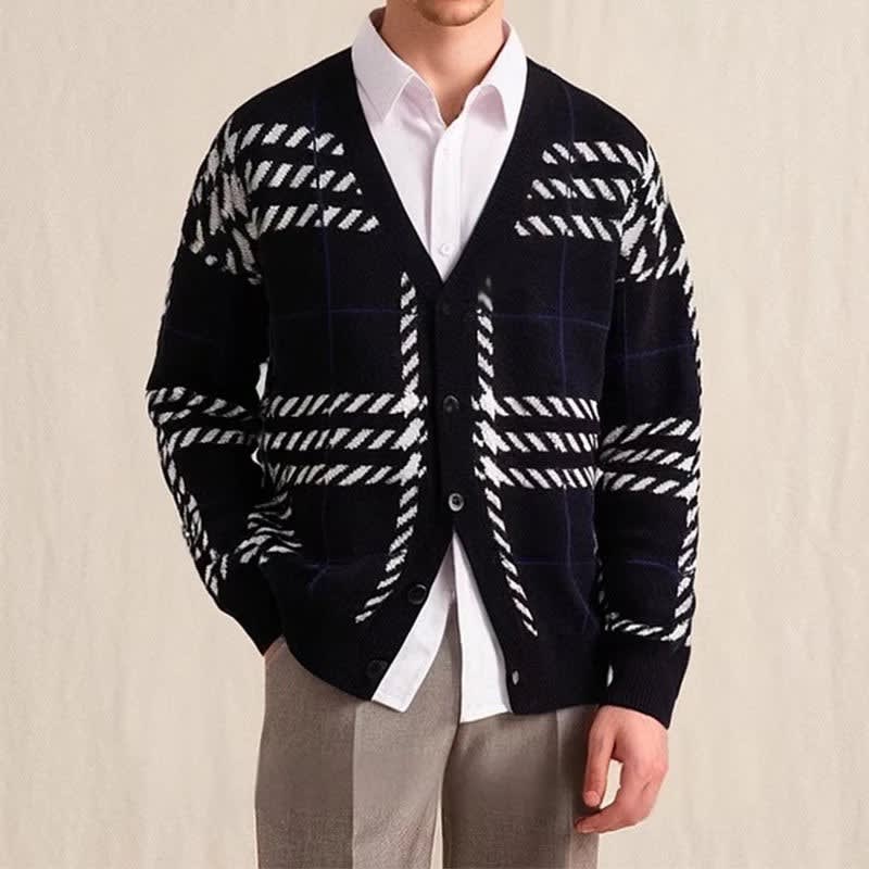 Gage Plaid Knit Cardigan_4
