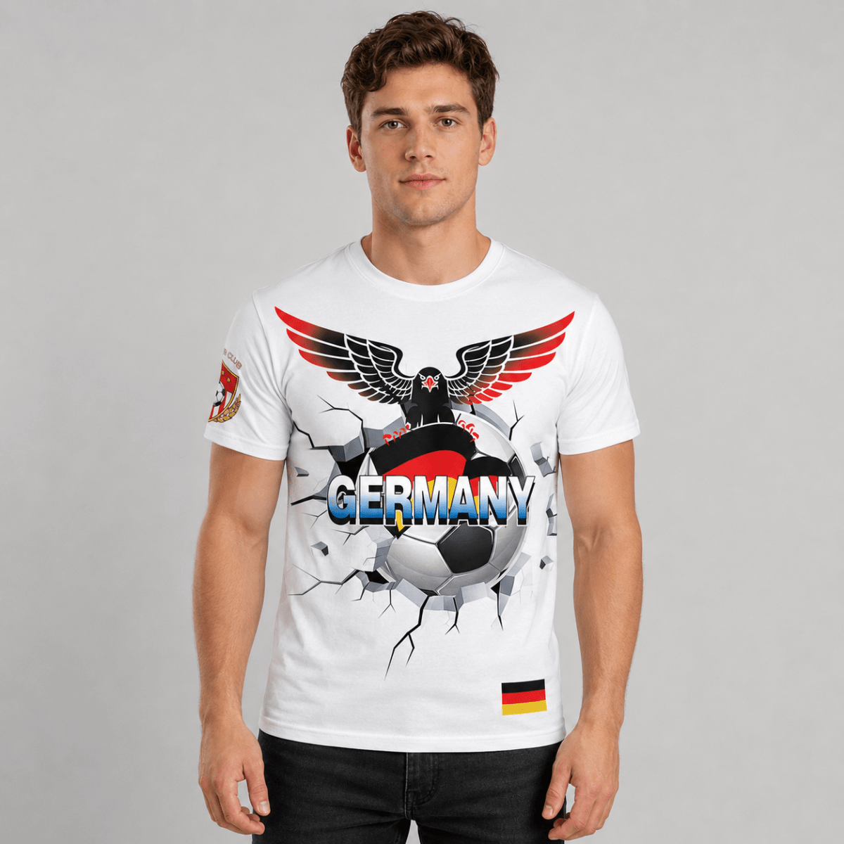 Dean Germany White Men's Football Jersey WM 2026