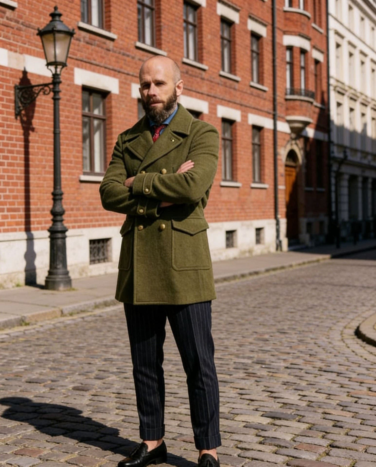 Edward Wool Blend Double-Breasted Pea Coat_6