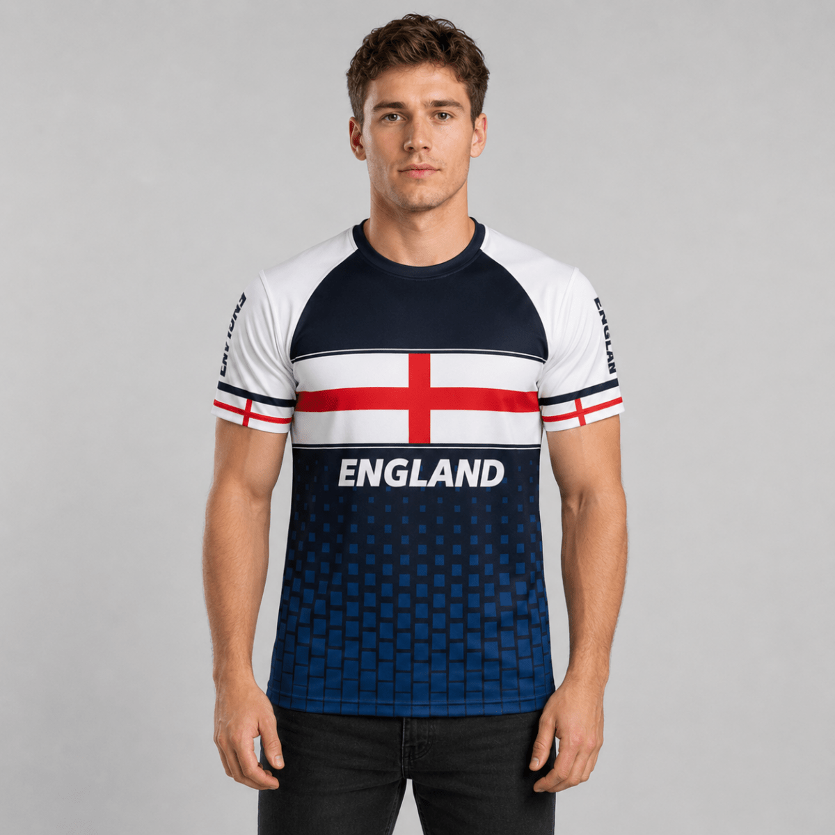 Marco England Cross Design Men's Football Shirt WM 2026