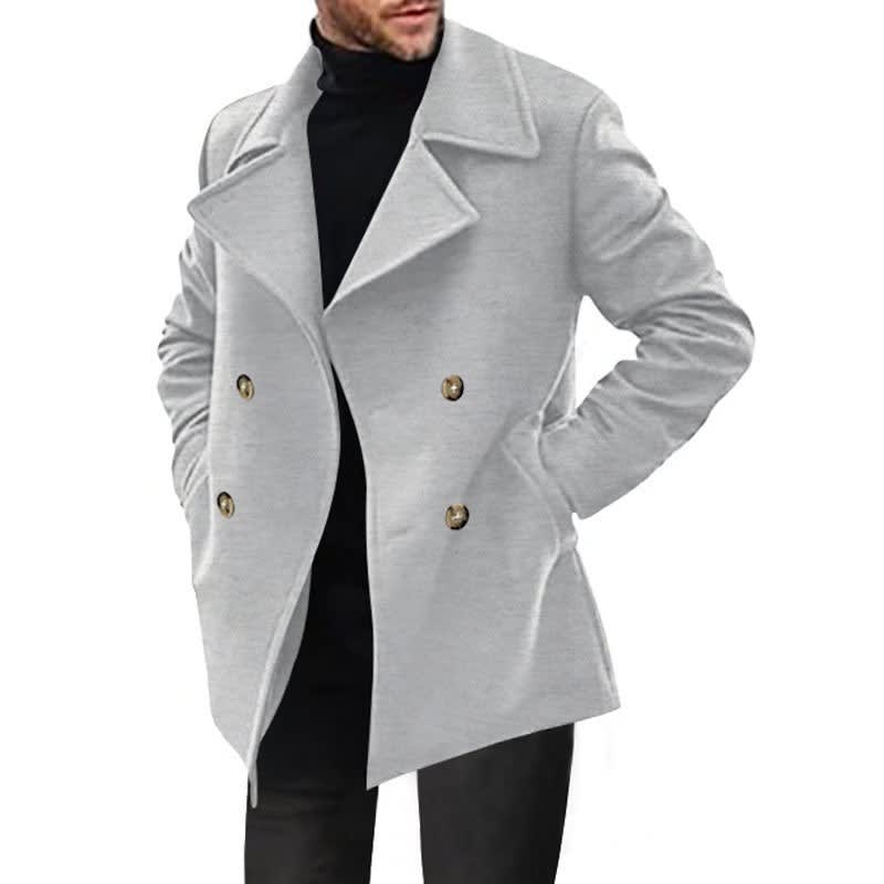 William Classic Double-Breasted Pea Coat_9