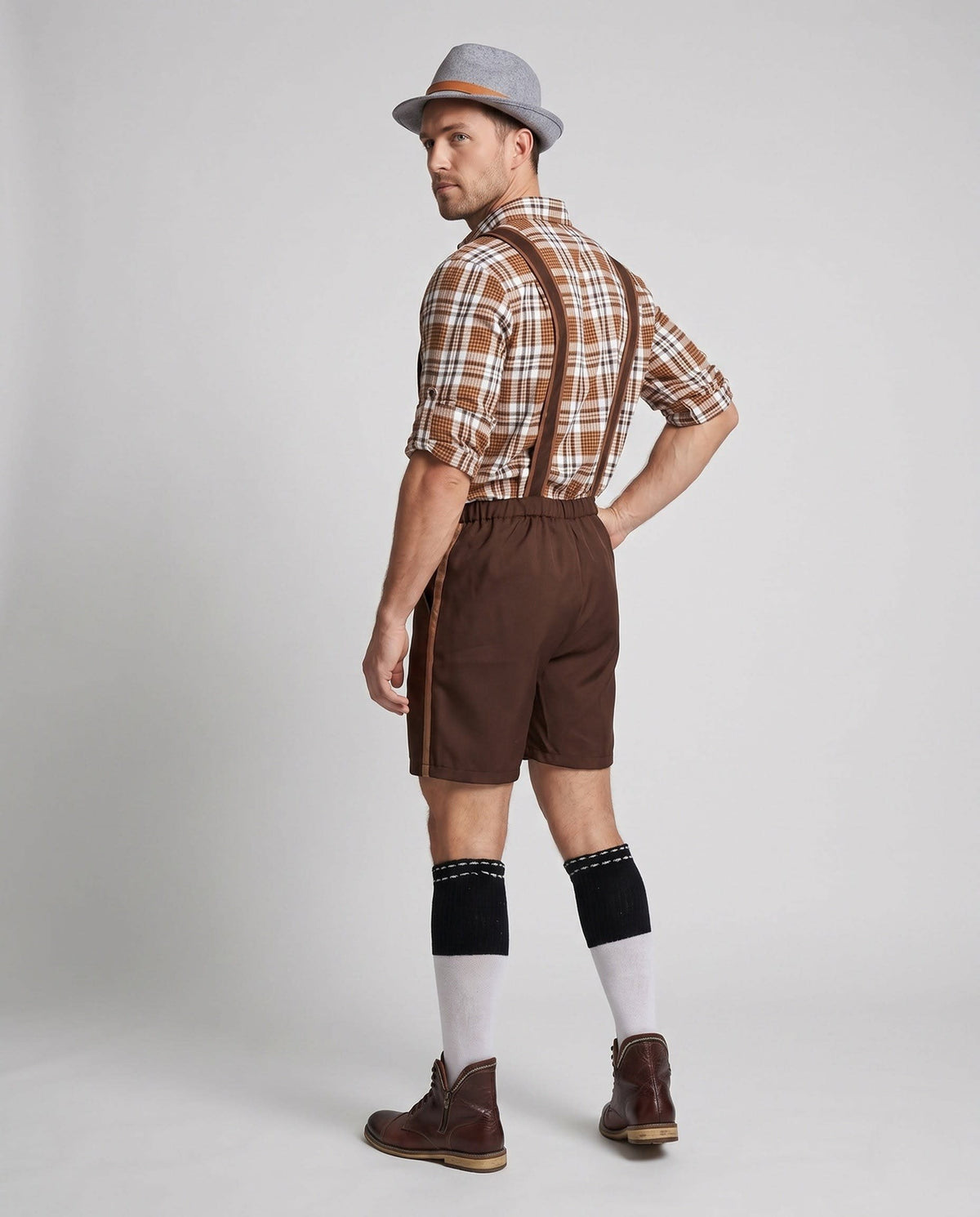 Mario Embroidered Oktoberfest Lederhosen_3
