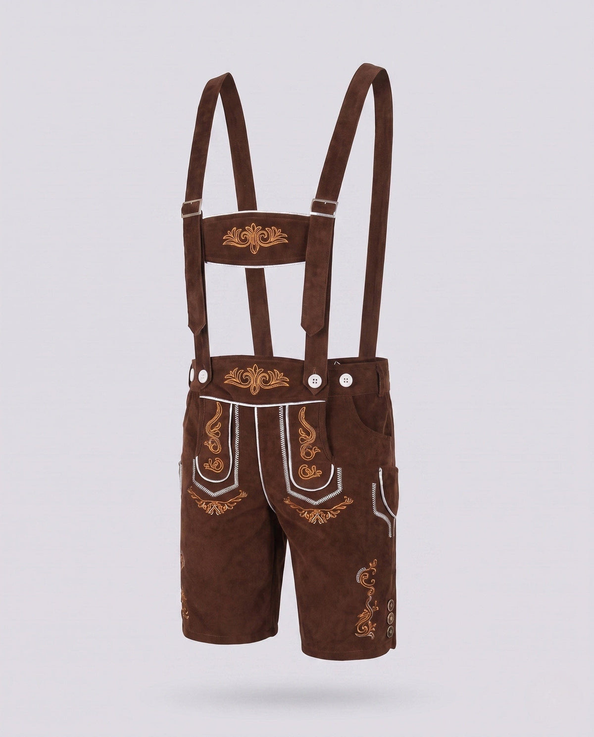 Marcos Knee Length Embroidered Lederhosen_5