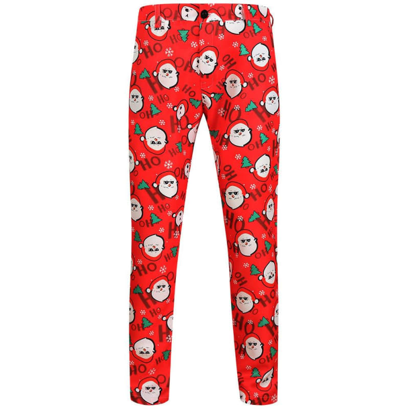 Carter Slim Fit Santa Print Christmas Chino Pants_1