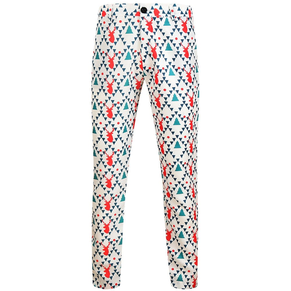 Carter Slim Fit Santa Print Christmas Chino Pants_11