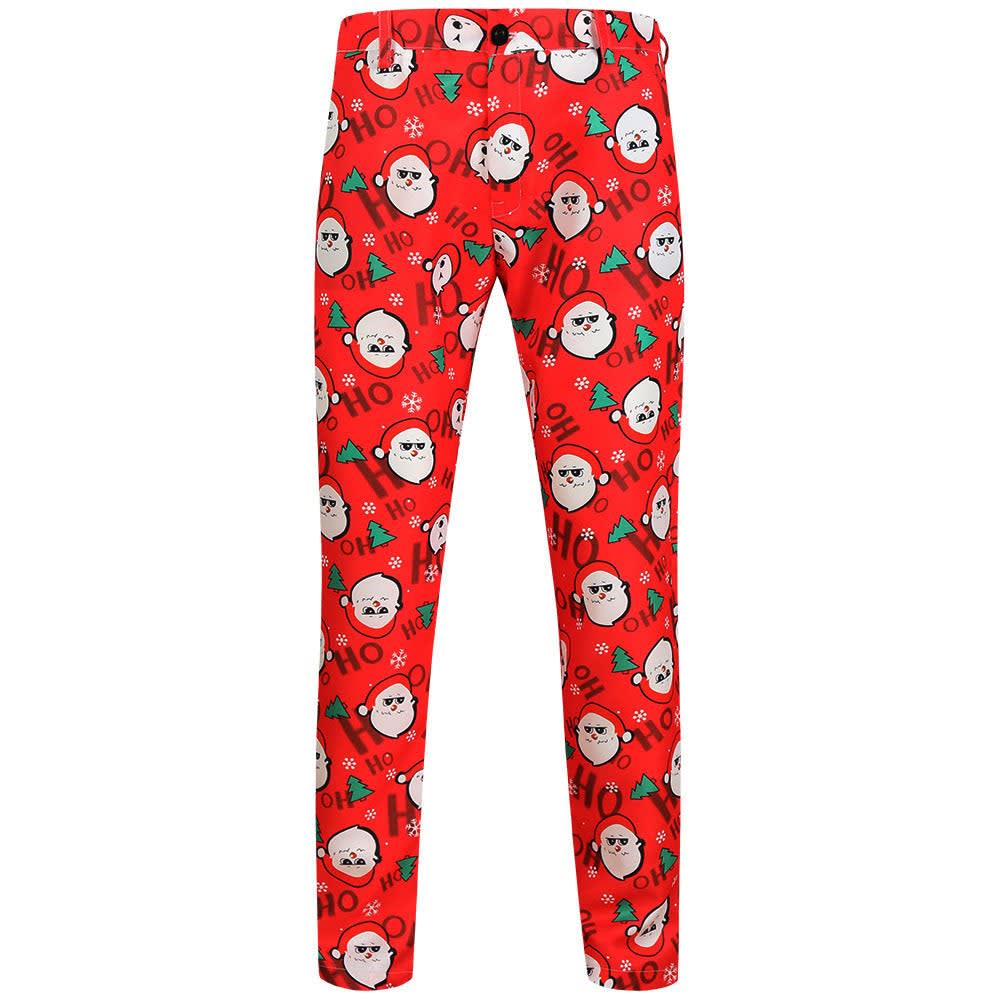 Carter Slim Fit Santa Print Christmas Chino Pants_12