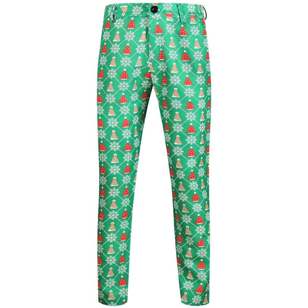 Carter Slim Fit Santa Print Christmas Chino Pants_8