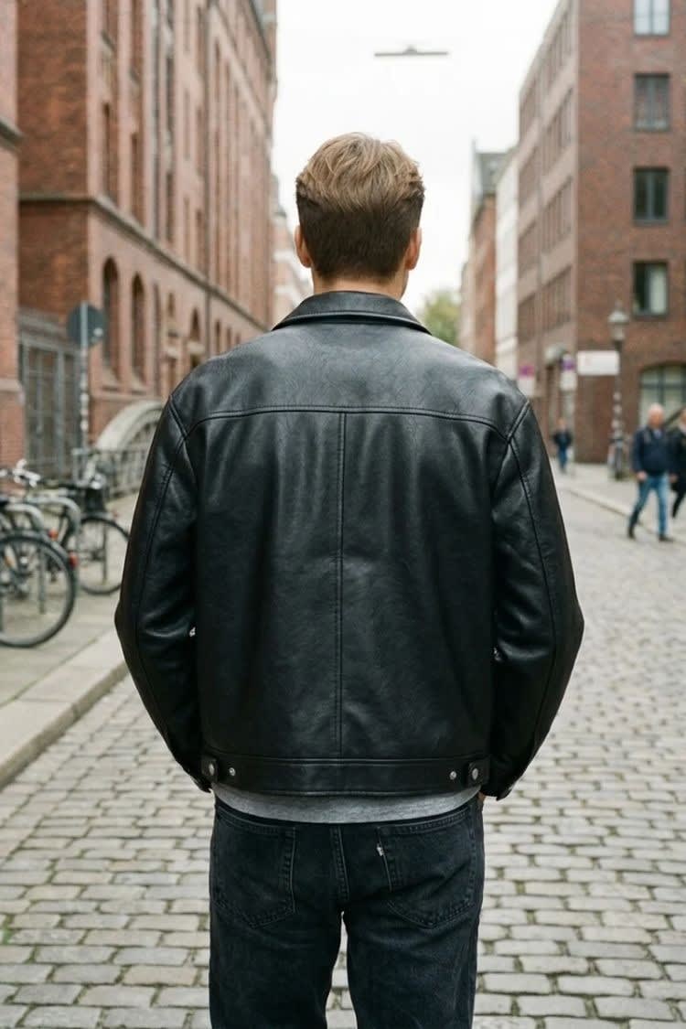 Victor Collared Faux Leather Jacket_4