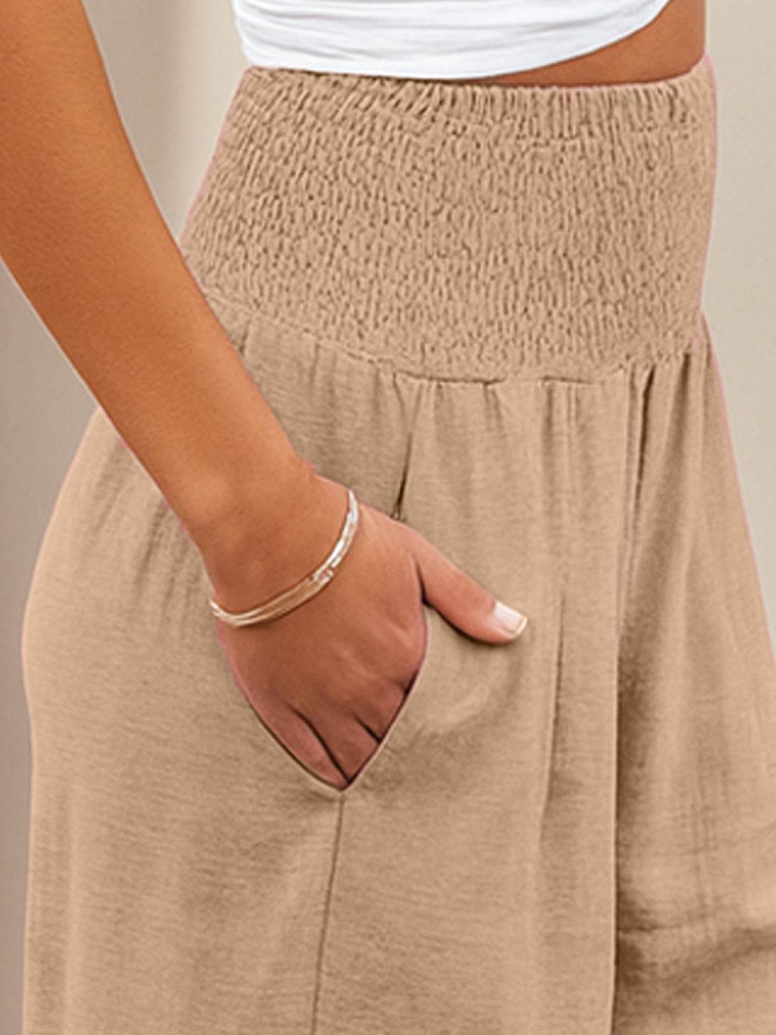 Charlotte Reed Elastic Wide Leg Pants
