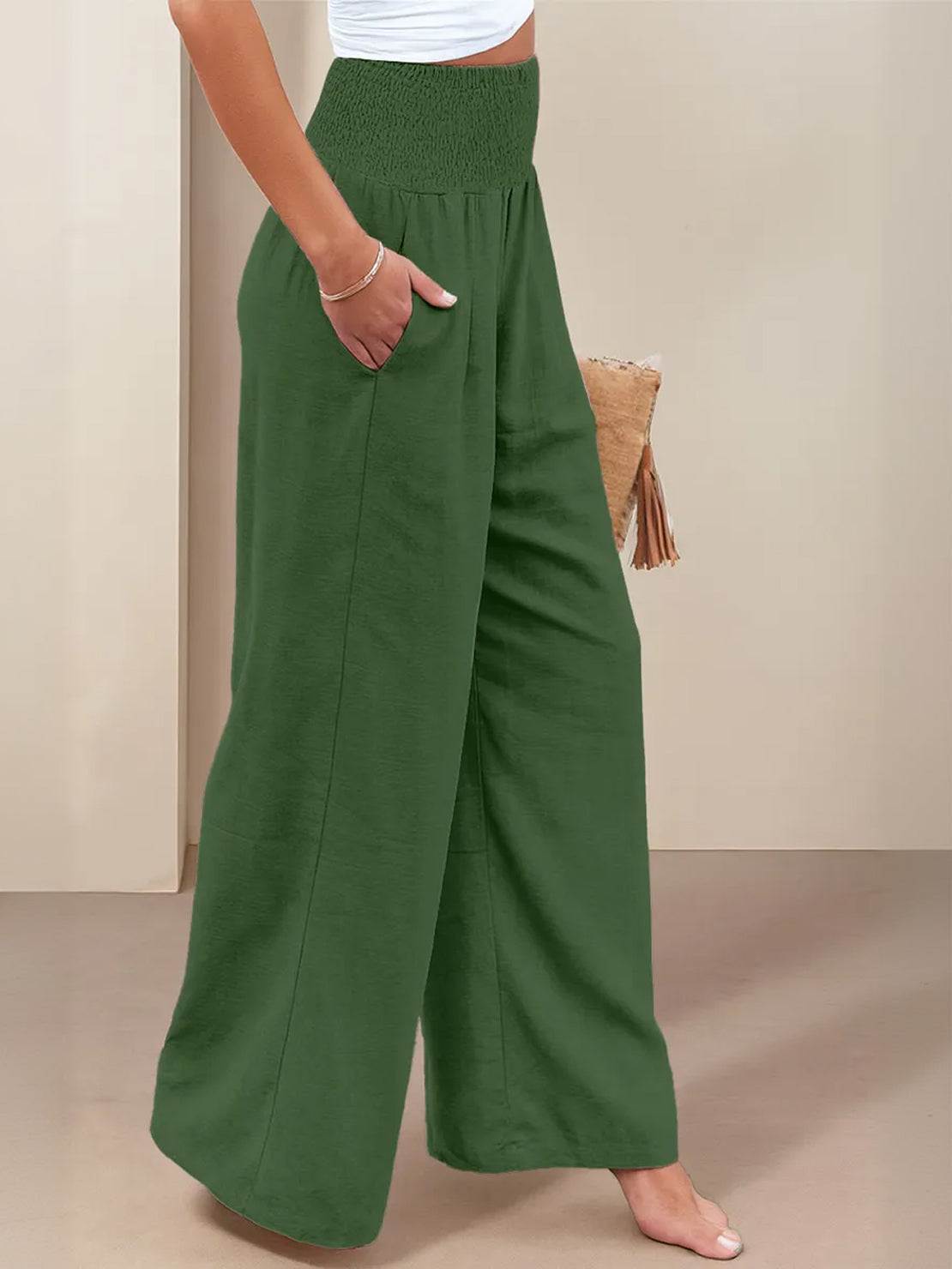 Charlotte Reed Elastic Wide Leg Pants