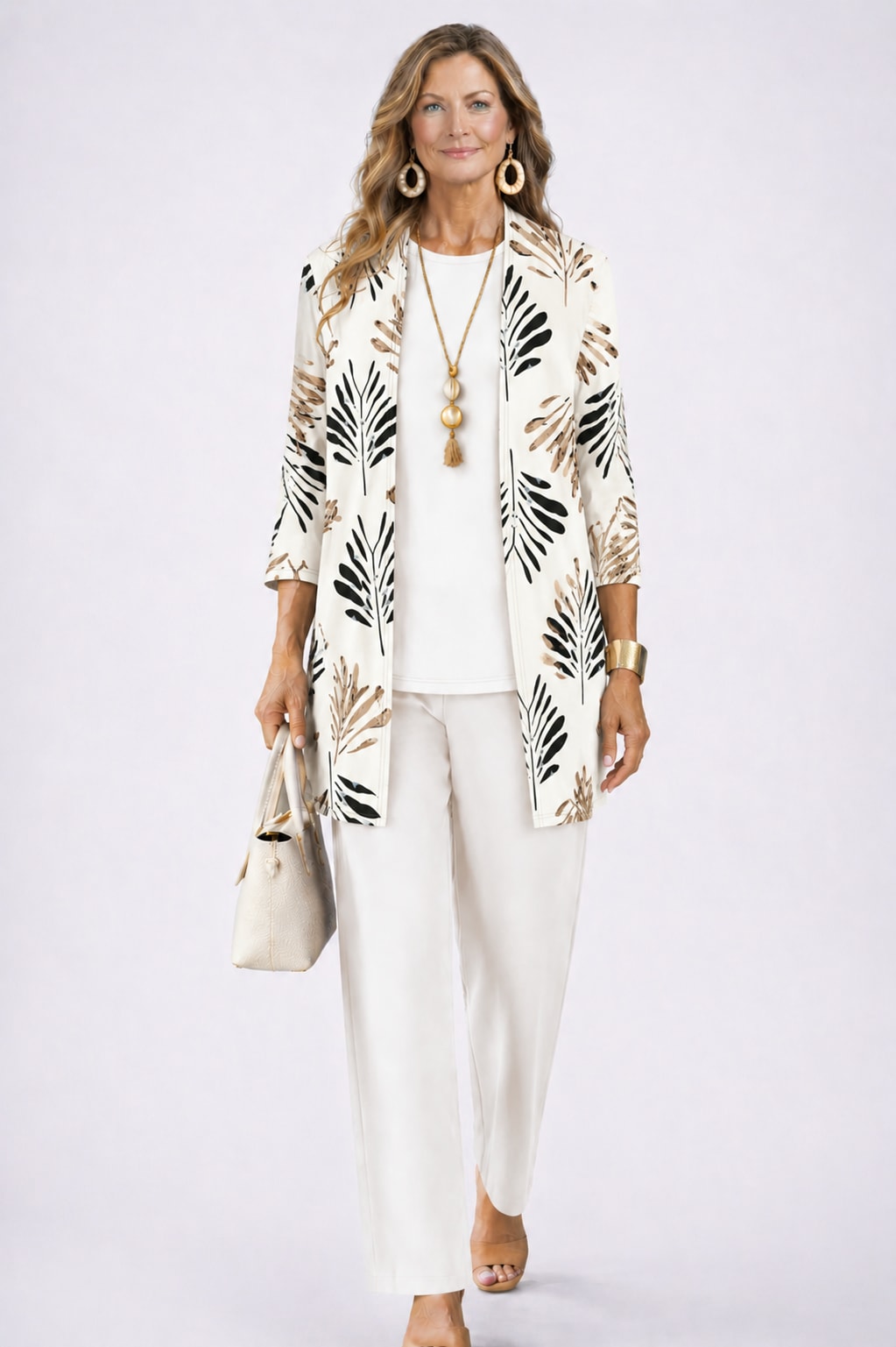 Emilia Printed Three Piece Pant Suit_14