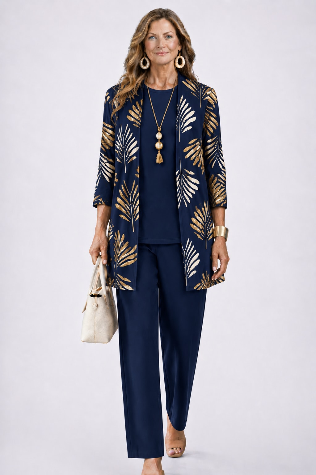 Emilia Printed Three Piece Pant Suit_16
