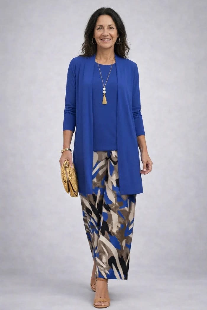 Emilia Printed Three Piece Pant Suit_3
