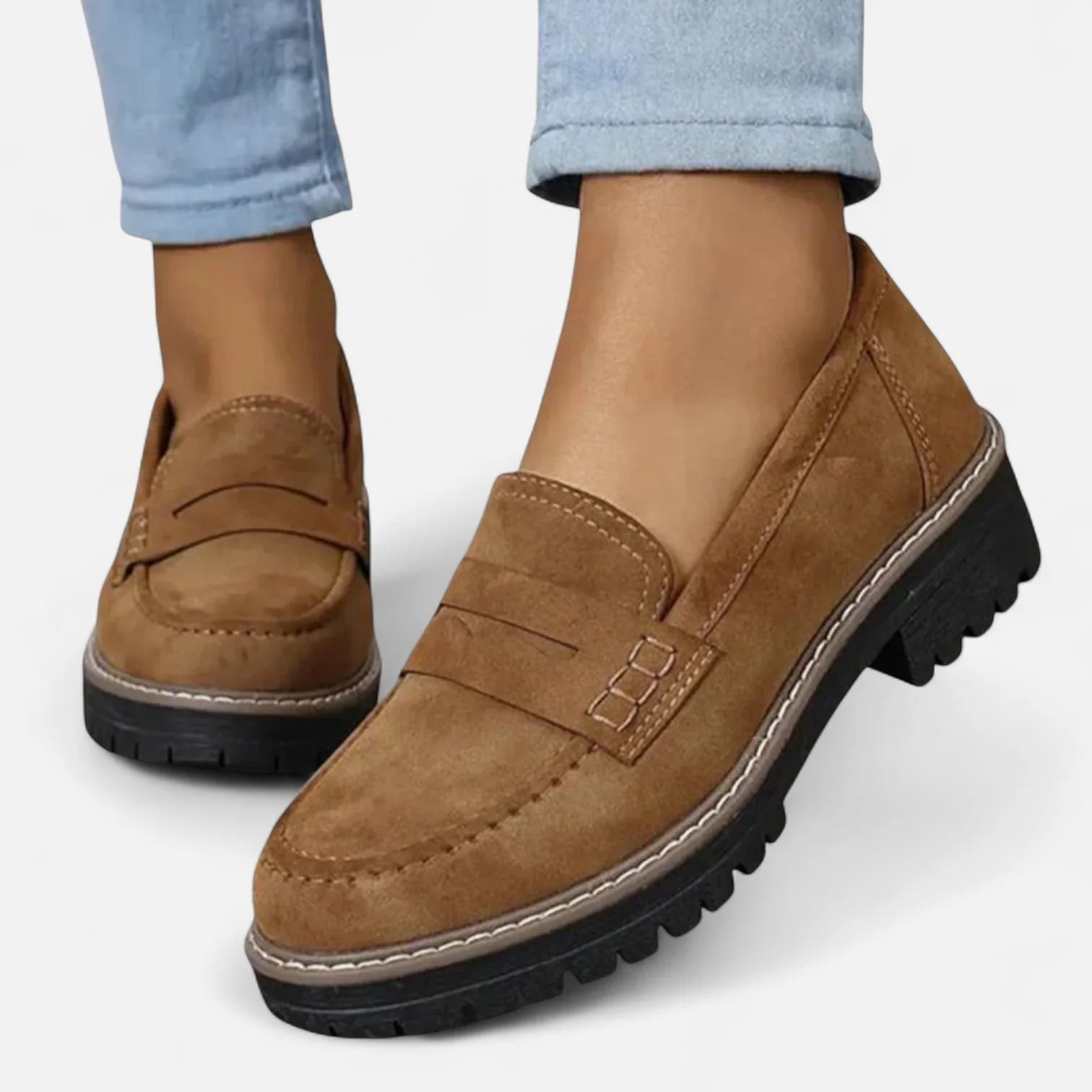 Jutta Chunky Sole Penny Loafers_5