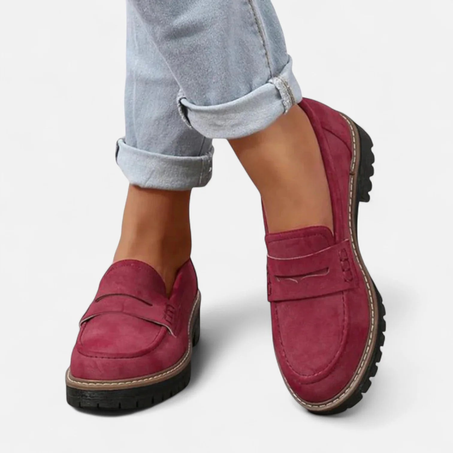 Jutta Chunky Sole Penny Loafers_7