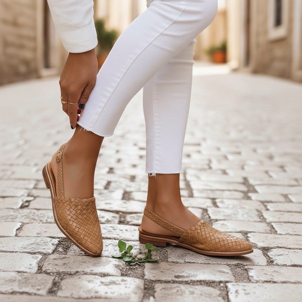 Helle Woven Slingback Flats_9