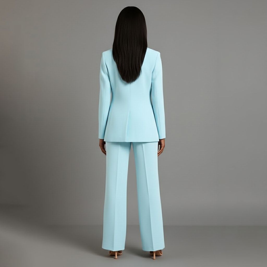 Lillian Tailored Wide Leg Two Piece Pant Suit_13