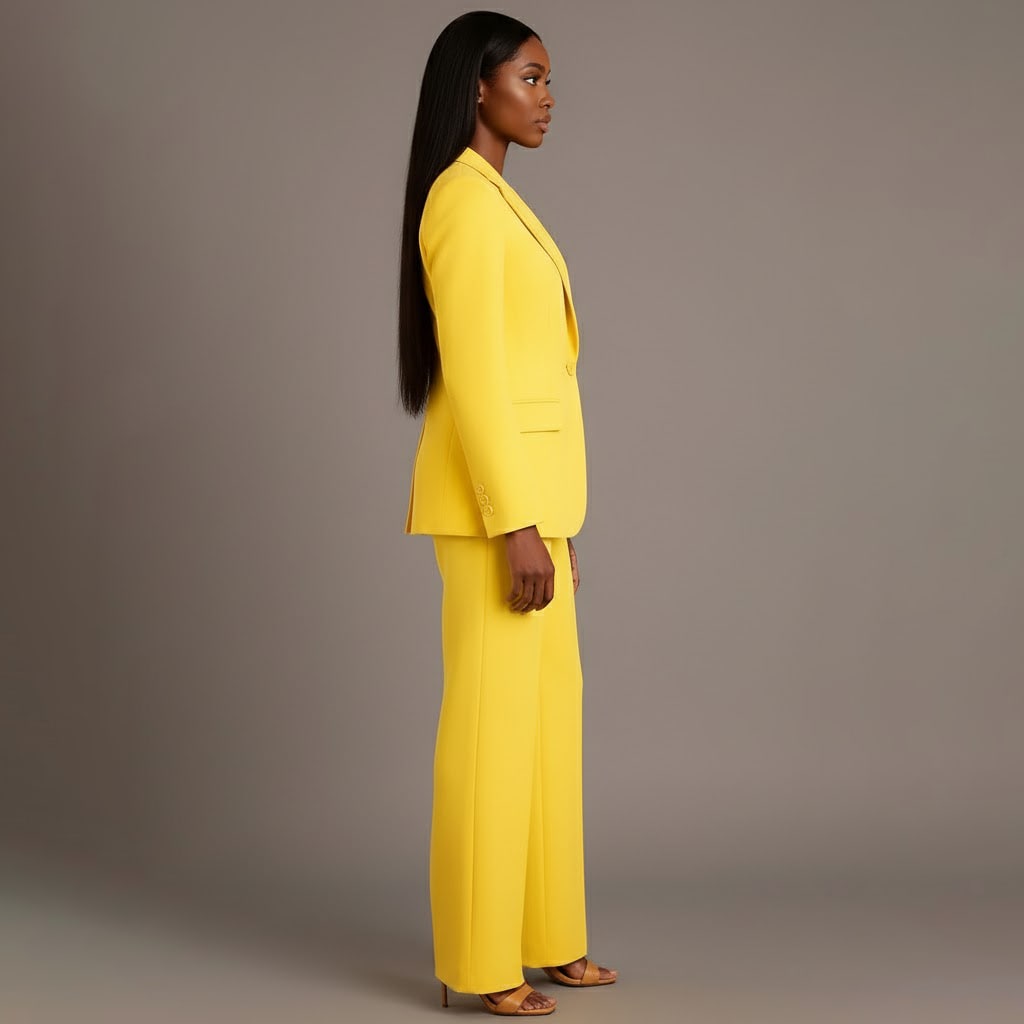 Lillian Tailored Wide Leg Two Piece Pant Suit_16