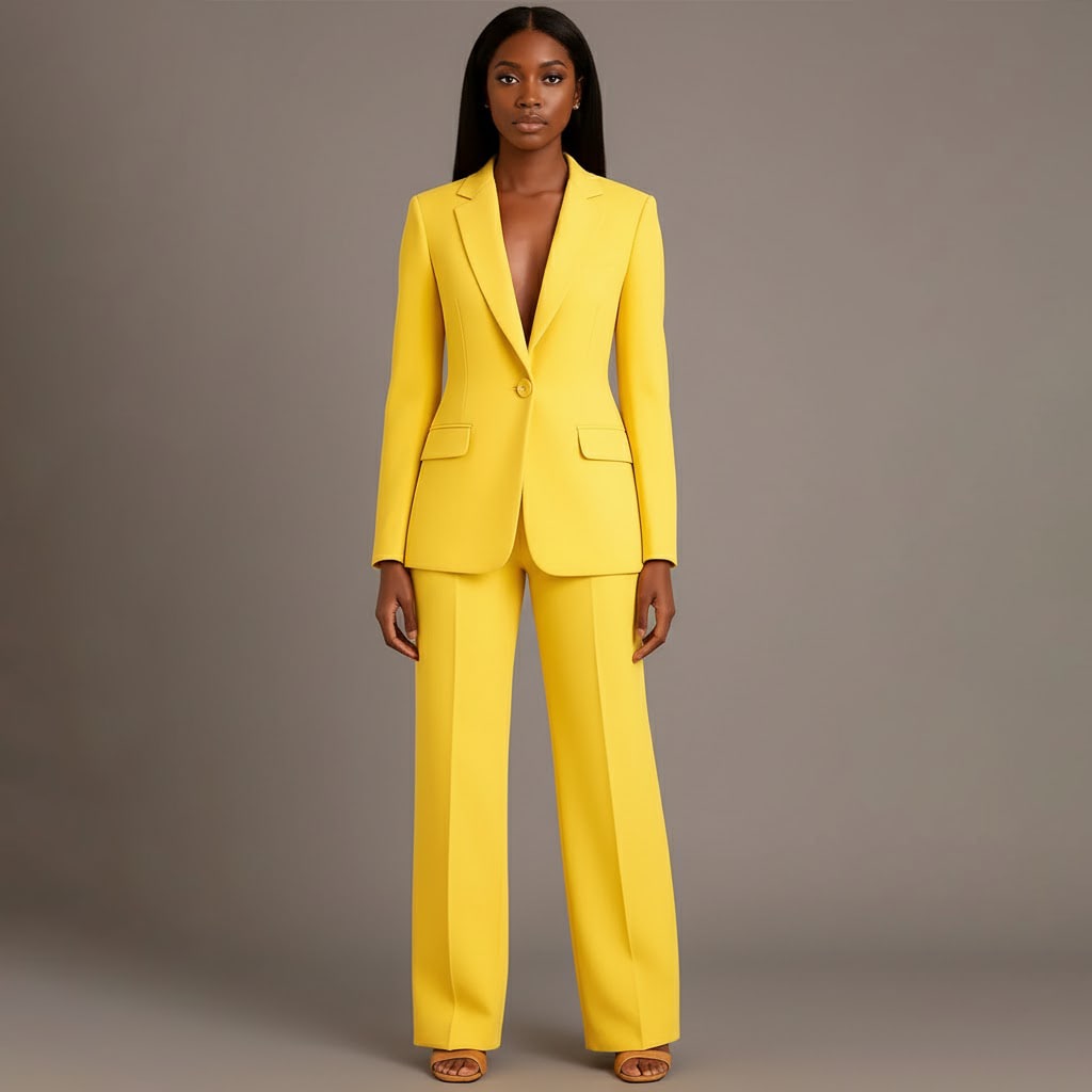 Lillian Tailored Wide Leg Two Piece Pant Suit_17