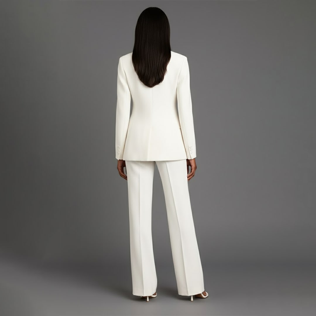 Lillian Tailored Wide Leg Two Piece Pant Suit_2