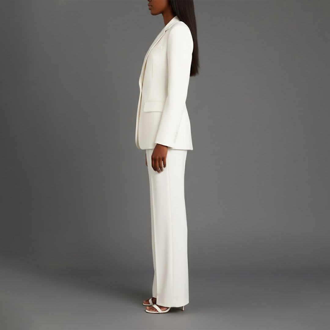 Lillian Tailored Wide Leg Two Piece Pant Suit_3