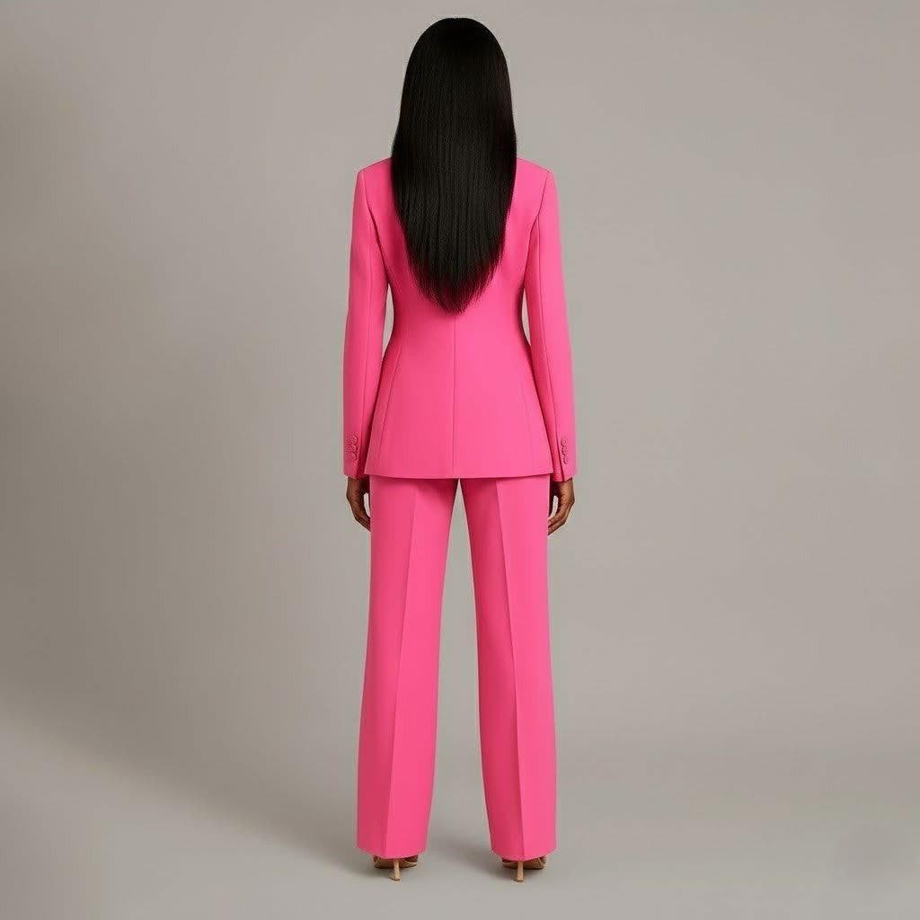 Lillian Tailored Wide Leg Two Piece Pant Suit_9
