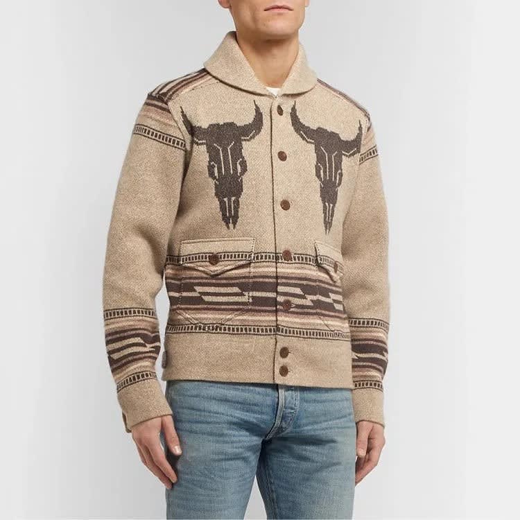 Cooper Western Shawl Collar Cardigan_3