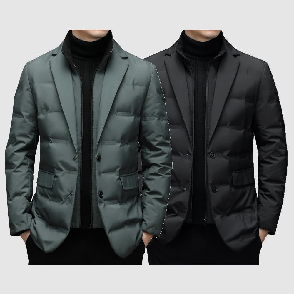 Keith Quilted Down Blazer Jacket_3