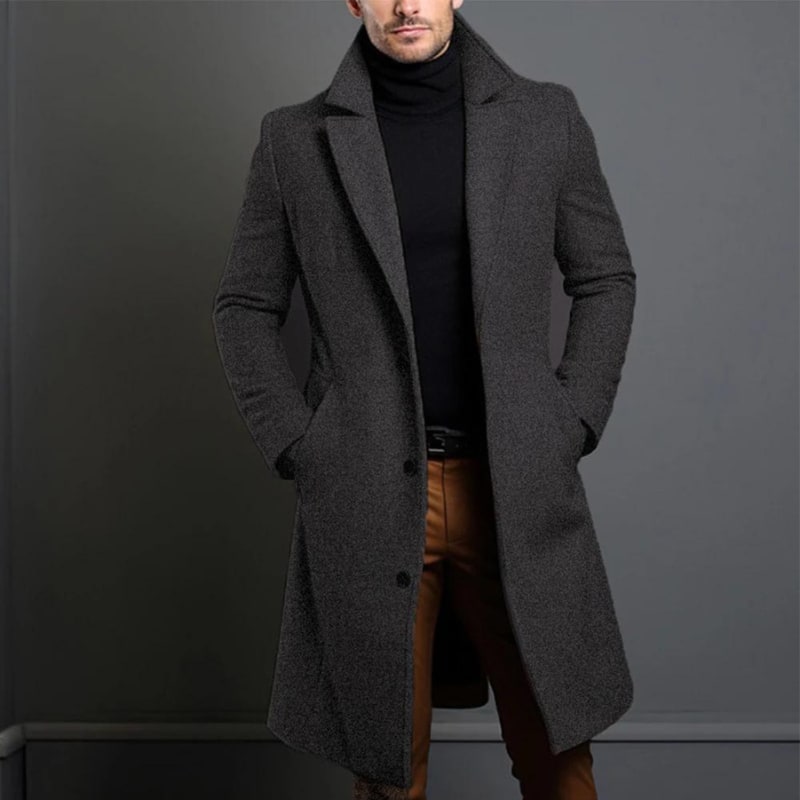 Noel Notch Lapel Longline Overcoat_2