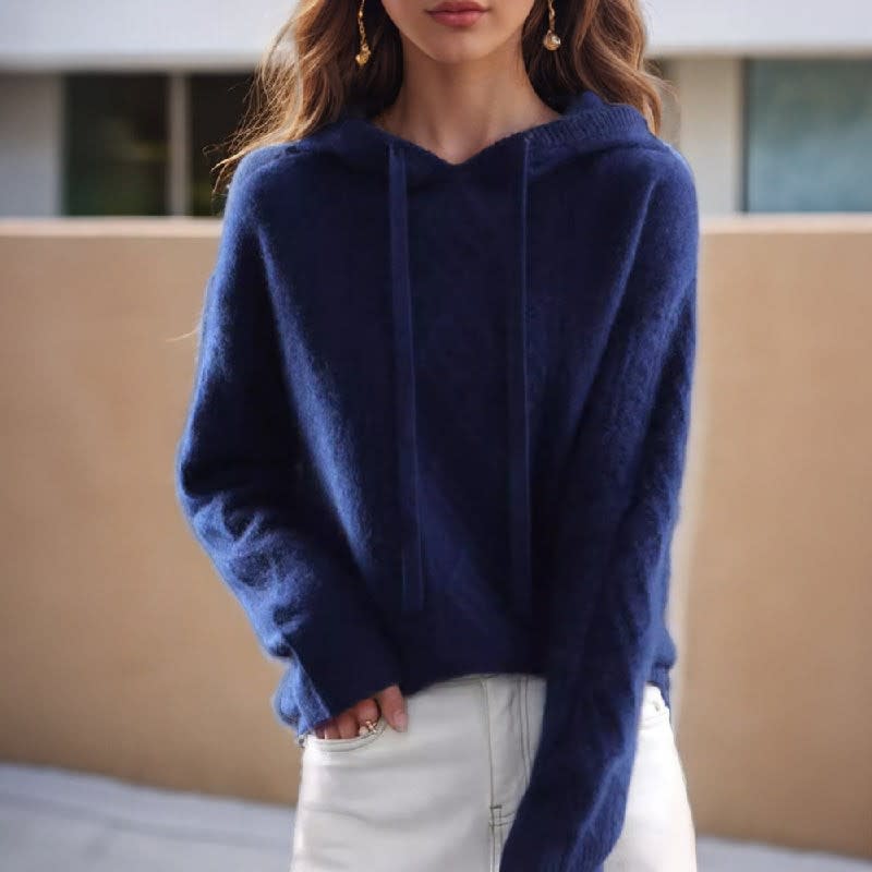 Victoire Cable Knit Hooded Sweater_3