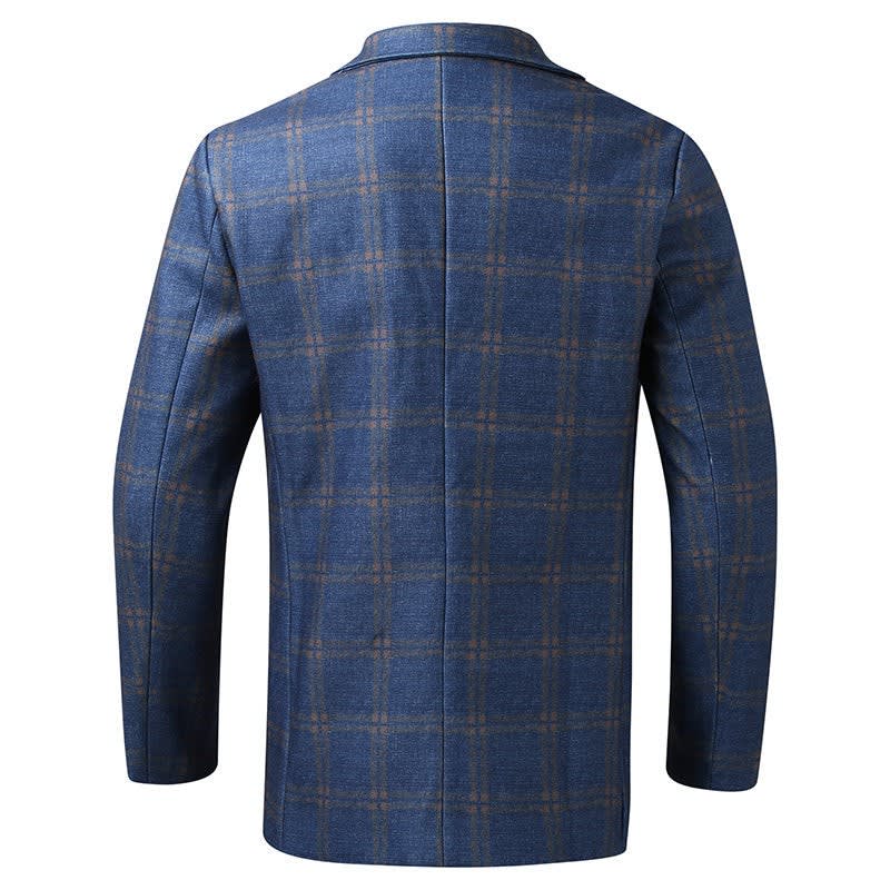 Dilan Regular Fit Plaid Blazer_6