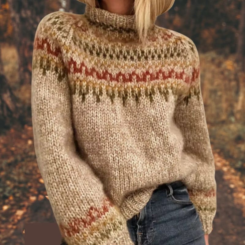 Joanne Fair Isle Turtleneck Christmas Sweater_1