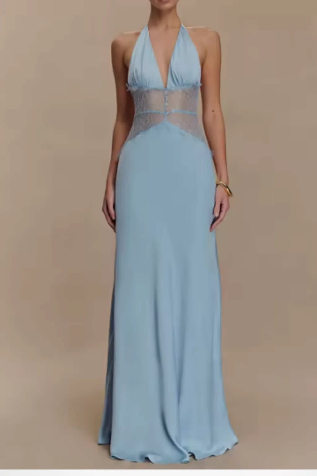 Yvette Plunge Halter Neck Wedding Guest Maxi Dress_4