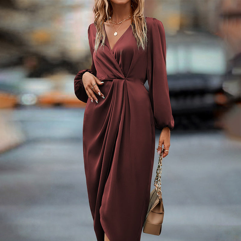 Isabella Moore Wrap Midi Dress