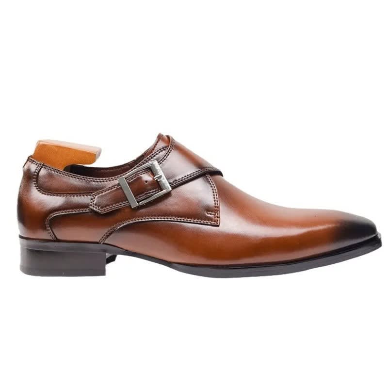 Dominic Leather Monk Strap Dress Shoes_5