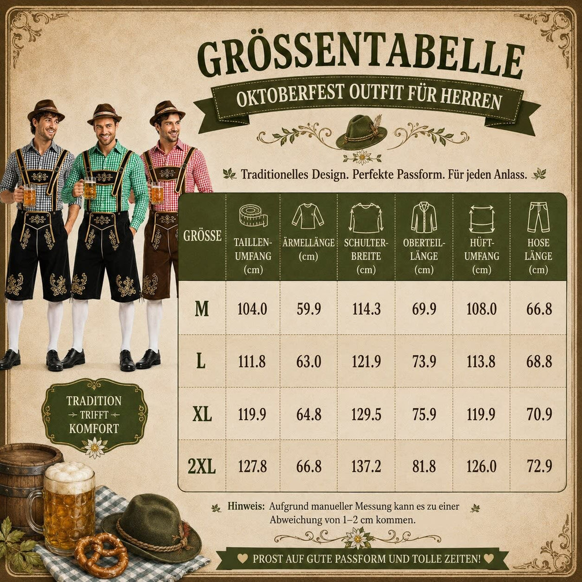 Alonzo Three Piece Oktoberfest Lederhosen Shorts Set_17