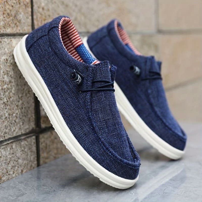 Alex Canvas Slip On Loafers_1