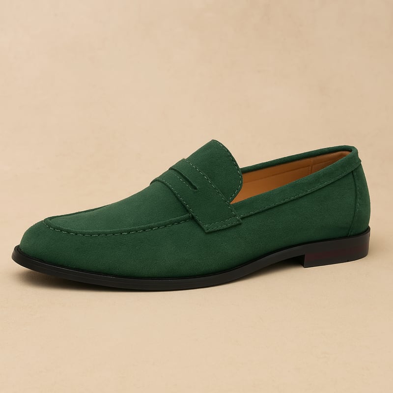 Albert Suede Penny Loafers_2