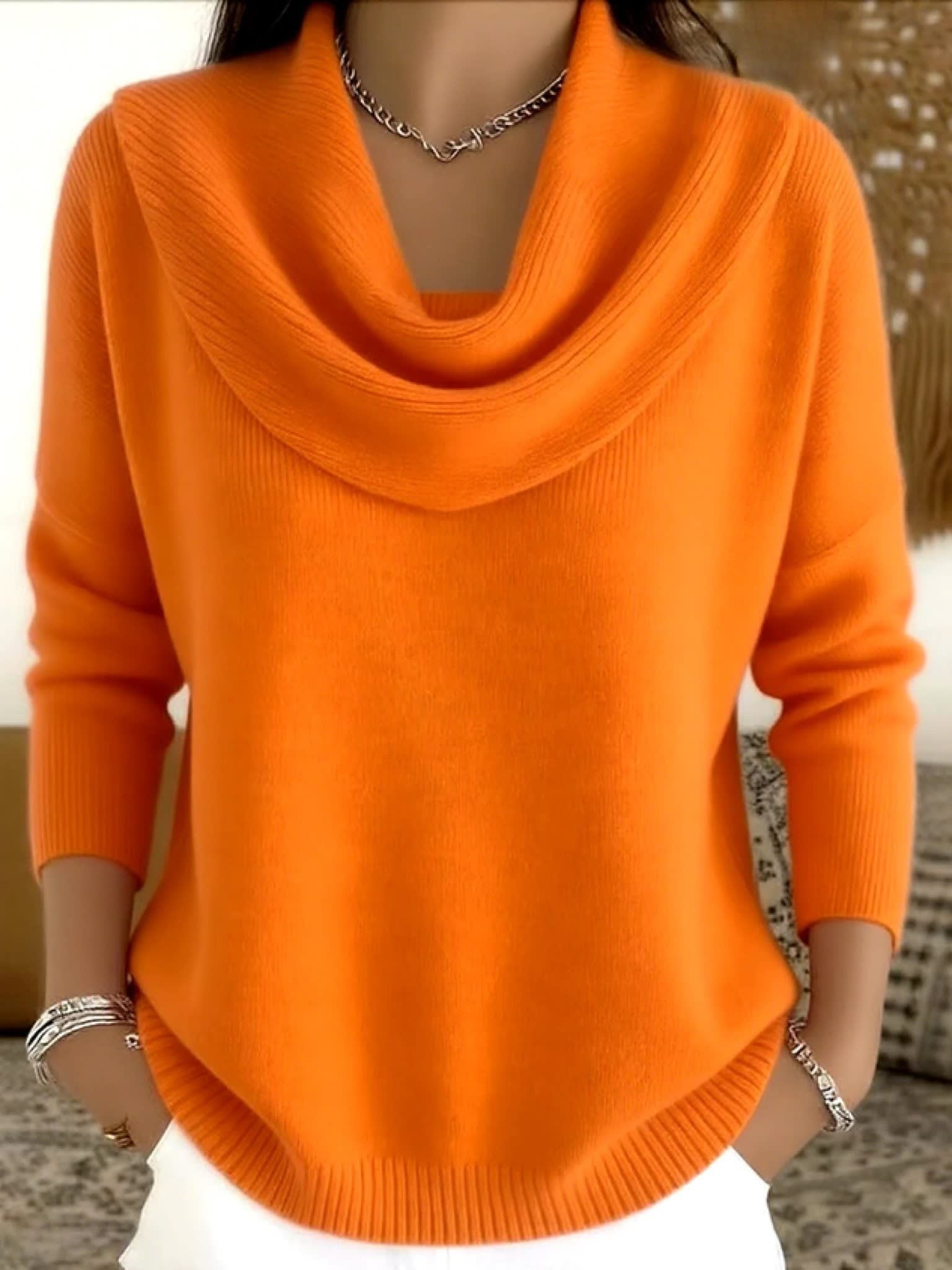 Phaedra Cowl Neck Knit Sweater_8
