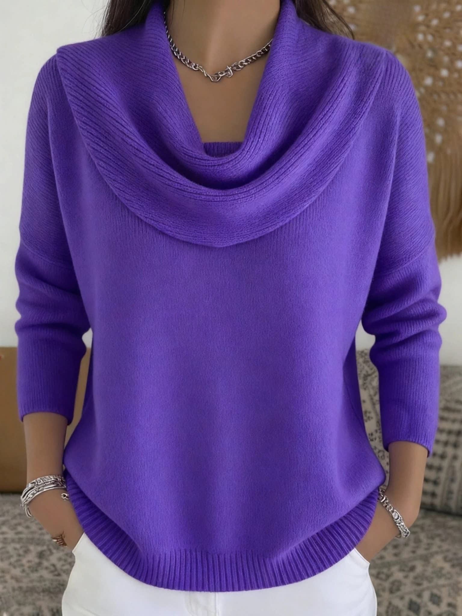 Phaedra Cowl Neck Knit Sweater_9
