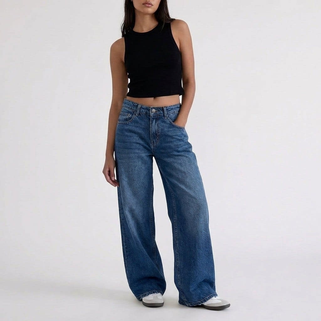 Vitalia Low Rise Wide Leg Jeans_7