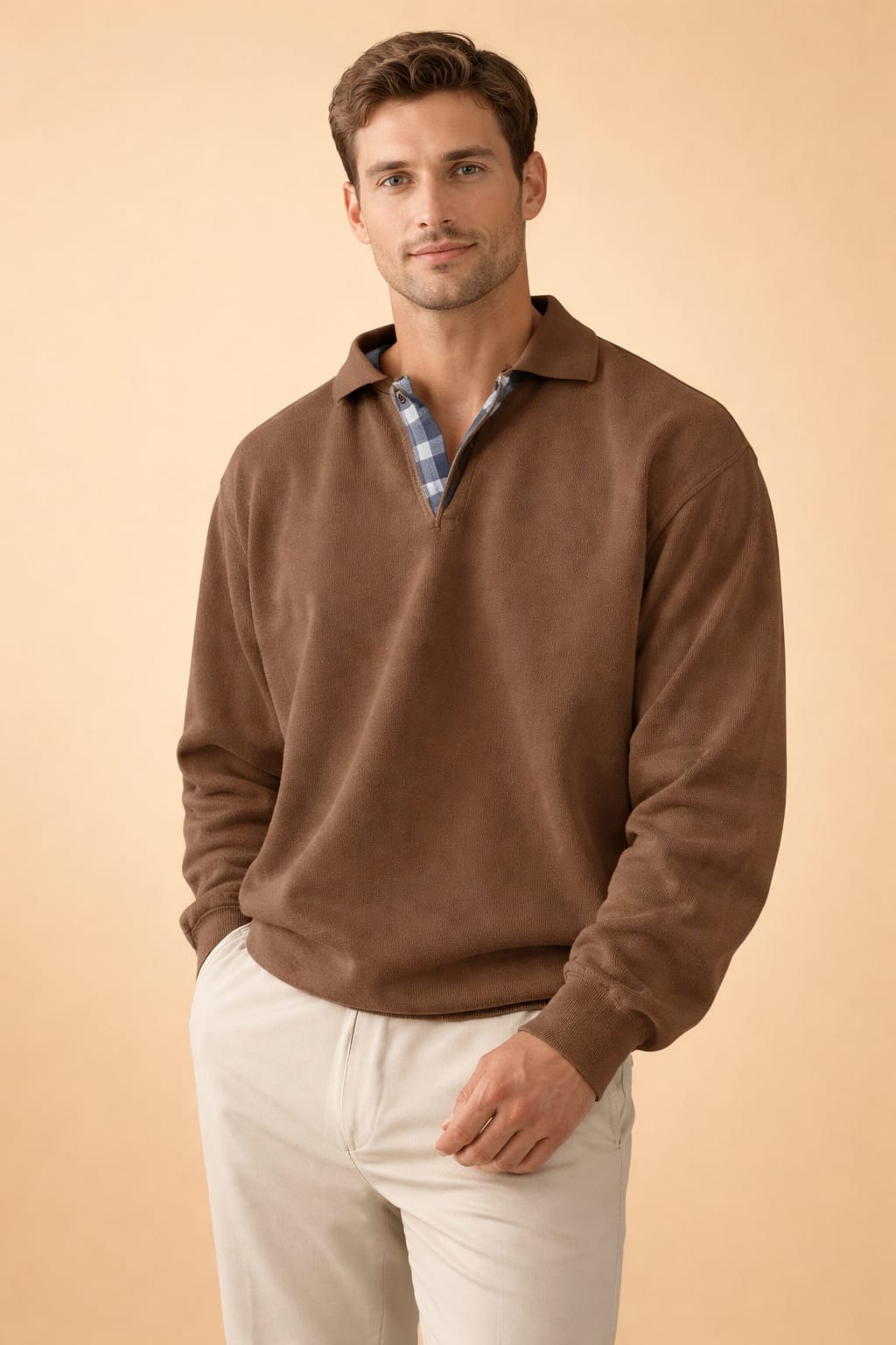 Ives Long Sleeve Knit Polo_11