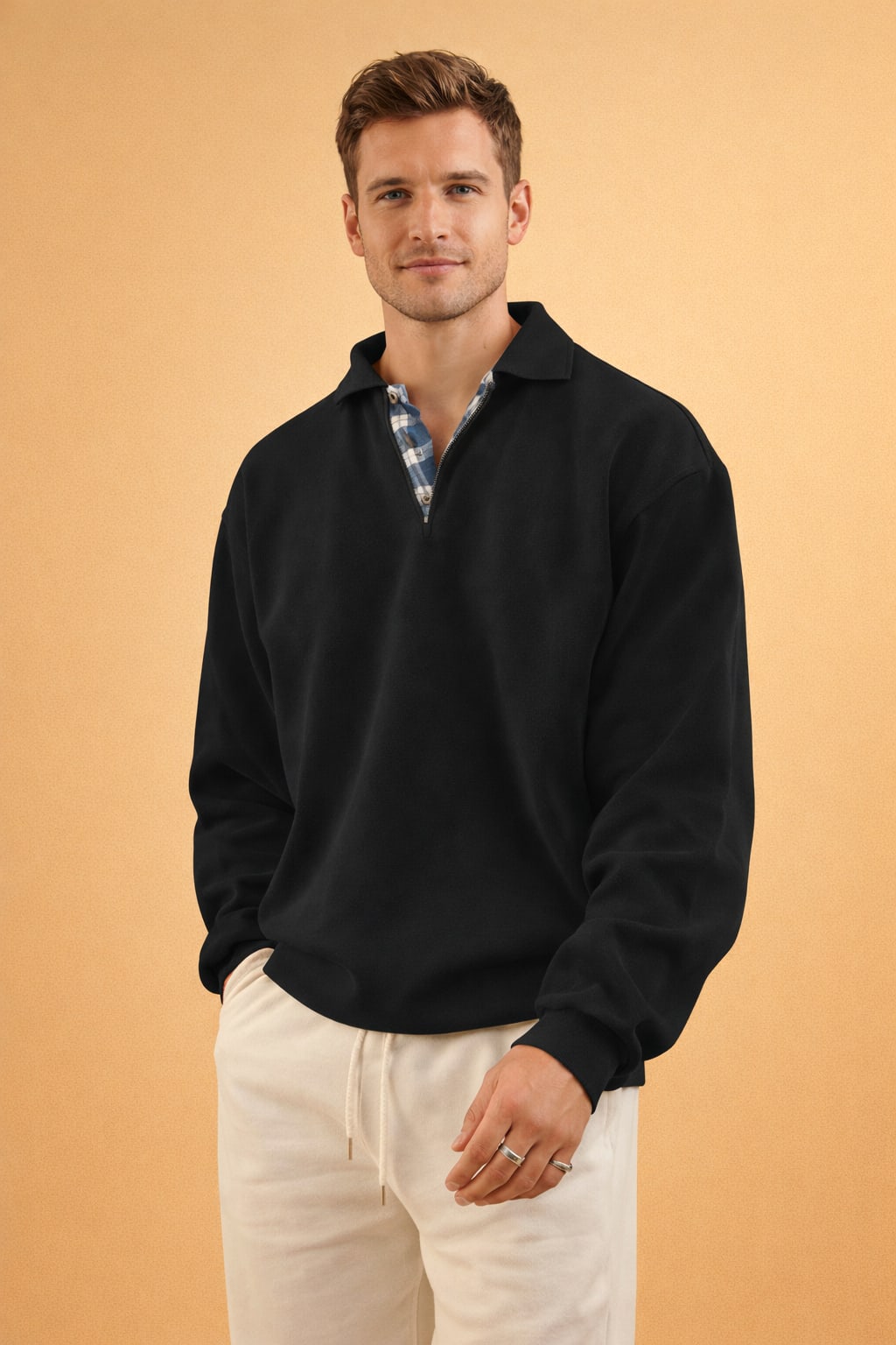 Ives Long Sleeve Knit Polo_7
